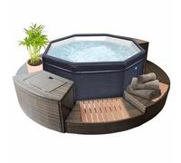 Spa semi-rigide NetSpa Octopus 4-6 places avec mobilier