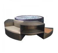 Spa semi-rigide NetSpa VITA 4 places Ø 156 cm x H 70 cm avec mobilier
