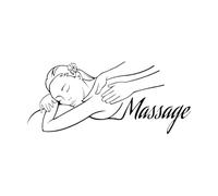 Spa Sticker Mural Femme Relax Salon De Beauté Salle De Massage Décoration Stickers Muraux Salle De Bains Étanche Vinyle Fenêtre-XL-75x126cm-Black