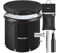 Spa - TECTAKE - Baignoire à glace HELSINKI en PVC pliable avec triple isolation et pompe incluse, ø 75 x 75 cm - Noir