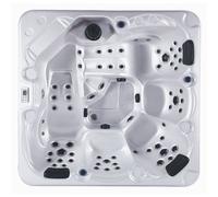 Spa Thalassa - 5 places - Acrylique Blanc Marbré - Habillage Gris