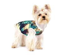 Spa Village Of Floral Water Bath Bougies Sel Imprimé Petit Chien Vêtements Pet Gilet, Coton Doux Sans Manches T-shirts Respirant Pet Tank Top Vêtements Pour Chiots Et Chats
