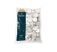 Spaas 0310012.000 Sac de Bougies Chauffe-Plats x100, ± 4,5 Heures-Blanc, Cire de Paraffine, Tasse en Aluminium, 39 mm x H 13,5 mm