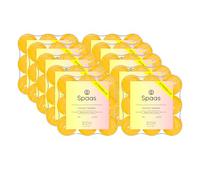 Spaas 10 Paquets plat de 18 Bougies Chauffe-Plat Citronnelle, ± 4,5 heures, Jaune Vif