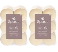 SPAAS 12 Anti-tabac Maxi bougies chauffe-plats, ± 10 heures - ivoire (Lot de 2)