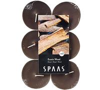 SPAAS 12 Maxi bougies chauffe-plats parfumées, ± 10 heures - Exotic Wood