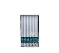 Spaas 12x Bougie de table Rustique 8h - bleu clair