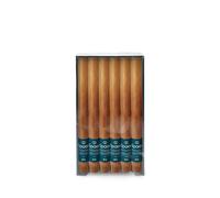 Spaas 12x Bougie de table Rustique 8h - cognac