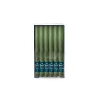 Spaas 12x Bougie de table Rustique 8h - vert foncé