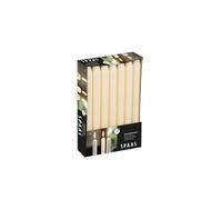 Spaas 14 Bougies de ménage dîner, ± 8 heures - ivoire - D 21 mm x H 220 mm, Sans parfum