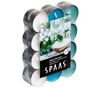 SPAAS 24 Bougies chauffe-plats parfumées couleurs assorties, ± 4,5 heures - Minty Hammam