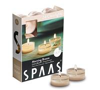 SPAAS 24 Clearlights parfumées, bougies chauffe-plats cup transparente, ± 4,5 heures - Morning Breeze