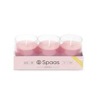 Spaas 3 Bougies recharges parfumées citronnelle, ± 24 heures - rose féerique - Summer Blossom
