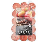 SPAAS 30 Bougies chauffe-plats parfumées, ± 4,5 heures - Apple Cinnamon