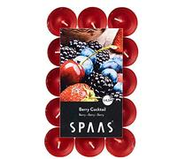 Spaas 30 Bougies chauffe-plats parfumées, ± 4,5 heures - Berry Cocktail, Vin Rouge