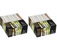 Spaas - 50 Bougies de Ménage Festilux 23/250 mm, 8 Heures - Blanc (Lot de 2)
