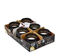 Spaas 6 Photophores Dinner Light avec Clearlights, ± 10 Heures - Noir