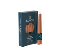 Spaas 8x 2 Elégantes Bougies de Table Rustiques 6,5h - orange