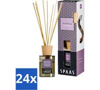 Spaas - Bâtons à parfum - Secret Fantasy - Eucalyptus et pomme - 80 ml - Pack avantage - 24 pièces