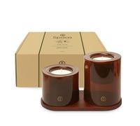 Spaas Boîte cadeau Delight Bougies Parfumées avec planche de décoration en bois - Solar Spirit
