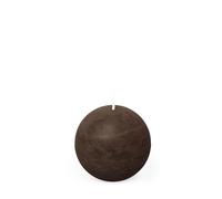 Spaas Bougie Boule Rustique 80 mm 24h - brun foncé