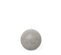 Spaas Bougie Boule Rustique 80 mm 24h - gris clair