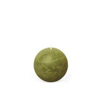 Spaas Bougie Boule Rustique 80 mm 24h - vert olive