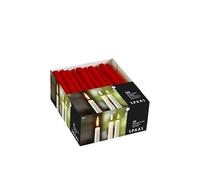Spaas Bougie de Table Conique x50 8h - rouge