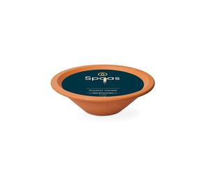 SPAAS Bougie Jardin Royal Flame en Pot Terre Cuite, ± 13 Heures - Ivoire