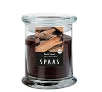 Spaas Bougie parfumée en Bocal de ménage, ± 60 Heures - Exotic Wood