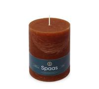 Spaas Bougie Pilier Rustique 100/130 mm 95h - bordeaux