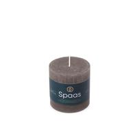 Spaas Bougie Pilier Rustique 70/70 mm 25h - gris foncé