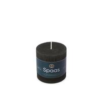 Spaas Bougie Pilier Rustique 70/70 mm 25h - noir