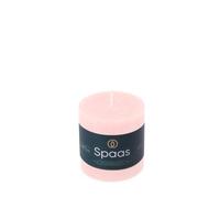 Spaas Bougie Pilier Rustique 70/70 mm 25h - rose clair