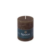 Spaas Bougie Pilier Rustique 70/95 mm 35h - brun foncé