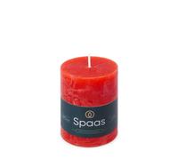 Spaas Bougie Pilier Rustique 70/95 mm 35h - rouge