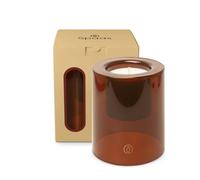 Spaas Delight Bougie parfumée 40h Sunset Spark, Ivoire en Verre Marron Fumé