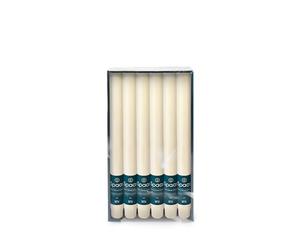 Spaas Lot de 12 bougies ménagères rustiques non parfumées ± 8 heures Ivoire