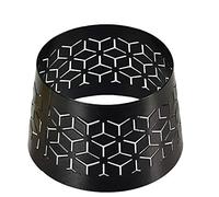 Spaas Lot de 18 Capuchons Noirs pour Bougie Motif géométrique