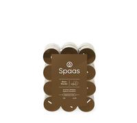 Spaas Lot de 24 bougies chauffe-plat parfumées 4,5 h, Warm Wonder, Marron