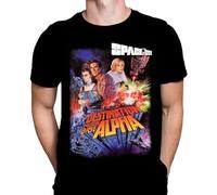 Space 1999 Mens Tshirt Sci-FI Movie Film Print, Black Cotton T-Shirt, Movie Poster Tee Hemden(3X-Large)