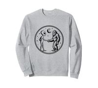 Space Alien Rencontre Bigfoot et serrant la Main Sweatshirt
