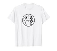Space Alien Rencontre Bigfoot et serrant la Main T-Shirt Graphique avec Valeur
