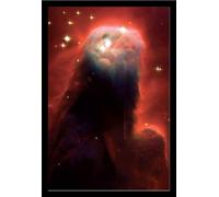 Space And Universe - Poster - The Cone Nebula NGC 2264 + cadre amovible, Shinsuke® Maxi MDF noir, vitre acrylique