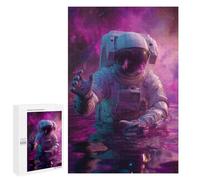 Space Astronaut Floating in Water Puzzle 1000 Pièces Educa Jouet en Bois Cadeau Unique Décoration Intérieure Jeu Éducatif Challenge Toy Adultes Et Enfants À Partir De 14 Ans 1000 PCS