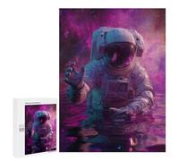 Space Astronaut Floating in Water Puzzle 500 Pièces Educa Jouet en Bois Cadeau Unique Décoration Intérieure Jeu Éducatif Challenge Toy Adultes Et Enfants À Partir De 14 Ans 500 PCS