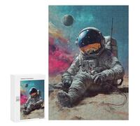 Space Astronaut on Mars -1 Puzzle 1000 Pièces Educa Jouet en Bois Cadeau Unique Décoration Intérieure Jeu Éducatif Challenge Toy Adultes Et Enfants À Partir De 14 Ans 300 PCS