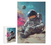 Space Astronaut on Mars -1 Puzzle 1000 Pièces Educa Jouet en Bois Cadeau Unique Décoration Intérieure Jeu Éducatif Challenge Toy Adultes Et Enfants À Partir De 14 Ans 1000 PCS
