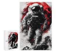 Space Astronaut Red Moon Puzzle 1000 Pièces Educa Jouet en Bois Cadeau Unique Décoration Intérieure Jeu Éducatif Challenge Toy Adultes Et Enfants À Partir De 14 Ans 1000 PCS