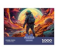 Space astronautePuzzle The Art of Colour: We are Better at Home - Strange planète1000 Pieces, Full Colour Series, Perfectly Matching Pieces, for Adults and Children from 12 Years 70x50cm/1000pcs